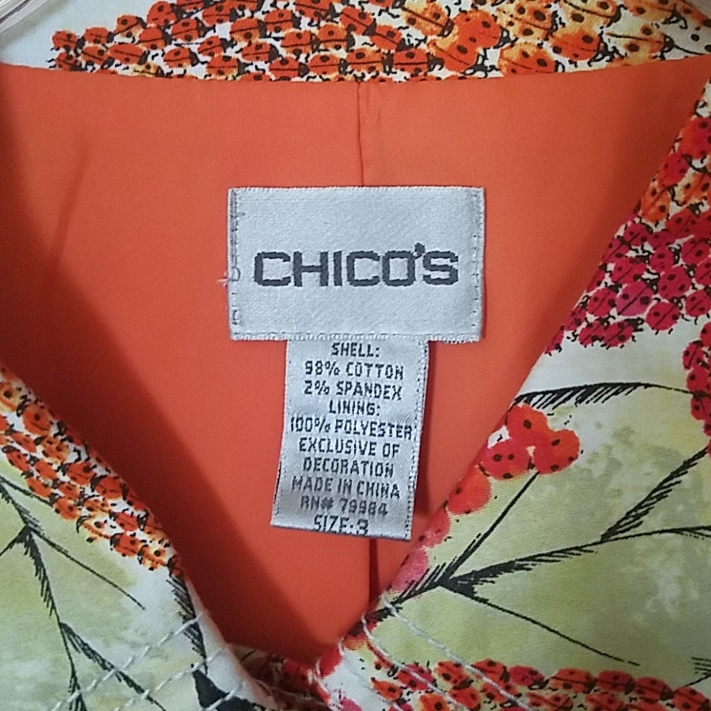 Chicos Cotton Sequined Jacket - image 2